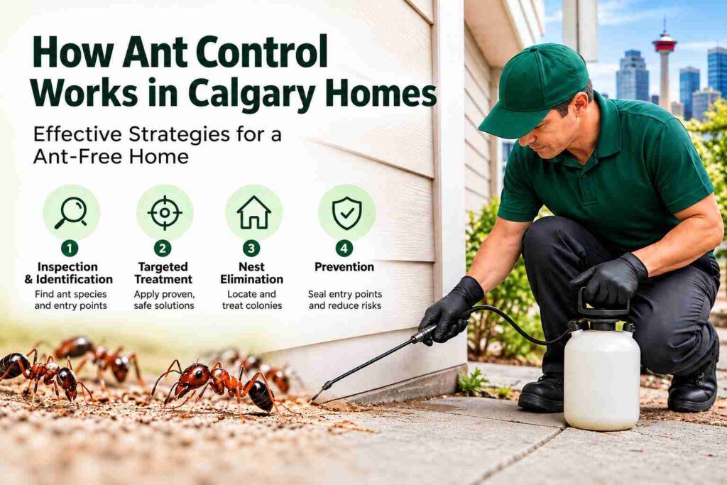 How an Ant Exterminator in Calgary Finds and Eliminates Hidden Colonies
