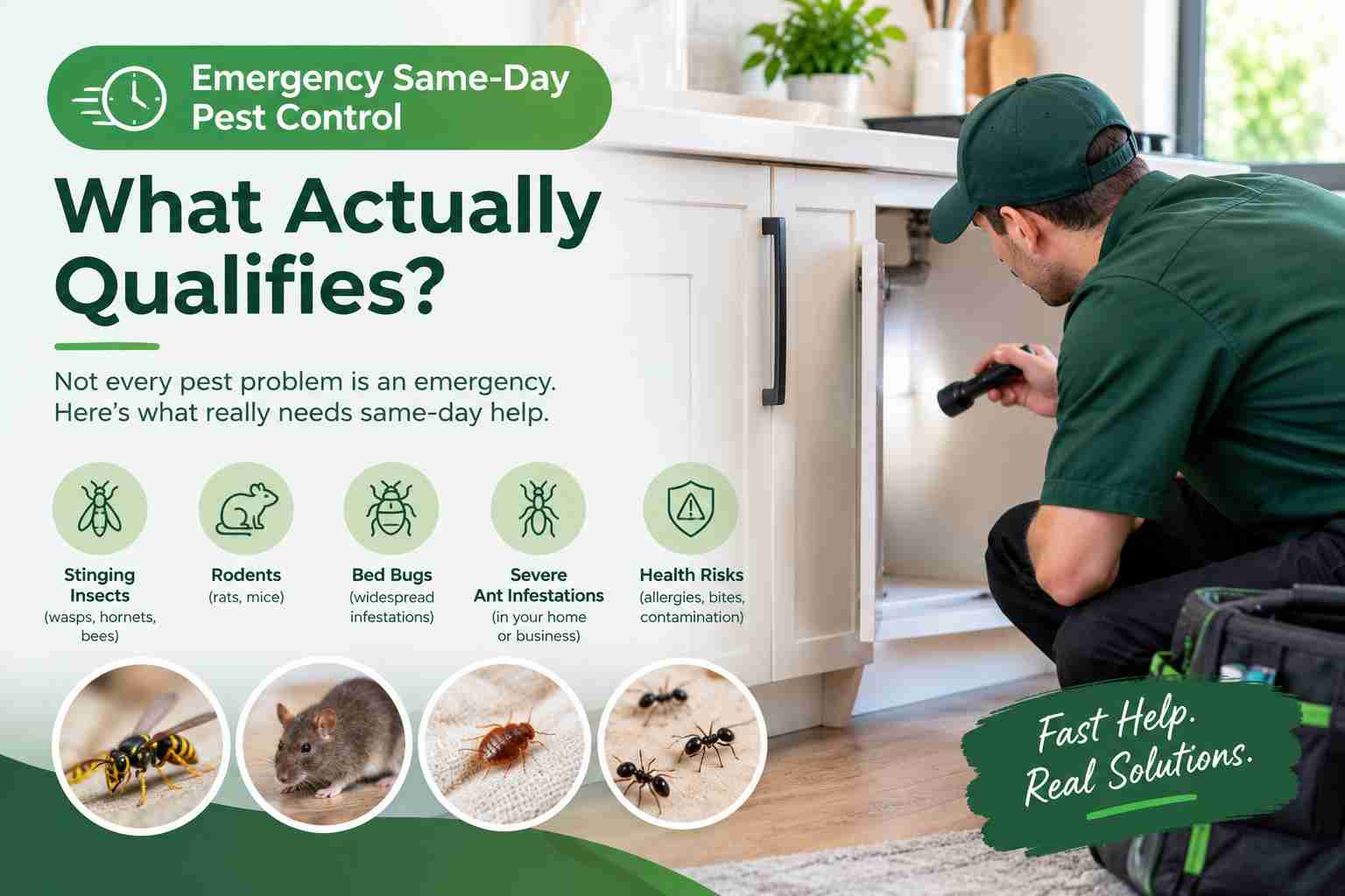 Emergency & Same-Day Pest Control: What Actually Qualifies